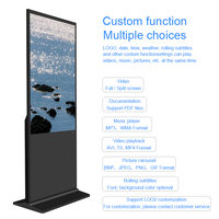 Écran d'affichage numérique vertical 43/49 pouces, système Android/Windows/Linux, luminosité 500-1000 nits, écran totem pour les entreprises