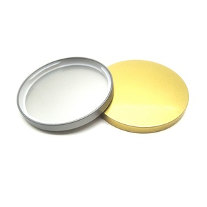 Tapa de Metal Dorada Personalizada de 107 mm, Tapa Redonda de Lujo para Frascos de Vidrio, Tapa de Hojalata Plateada para Frascos de Velas - Product Image 1