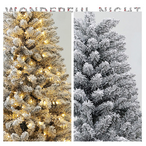 Adornos Navideños de PVC Luminosos con Efecto de Nieve que Cae, de Alta Calidad, para Decoración de Árboles de Navidad - Product Image 4