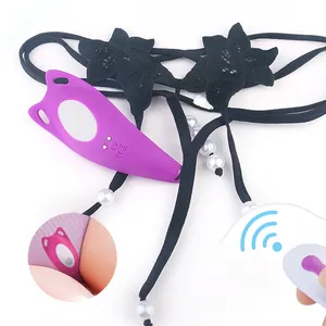 S-Hande Magnetic Wearable Panty Vibrator dengan Bergetar Celana Dalam Remote Kontrol Nirkabel Mainan Dewasa Wanita Pakaian Dalam