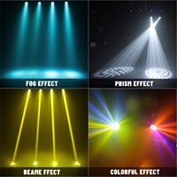 DJ Prism 295W Luz con cabezal móvil 14R Sharpy Beam RGBW LED Luz de escenario Emisión 13 Gobos 14 DMX512 Control para fiestas de escenario