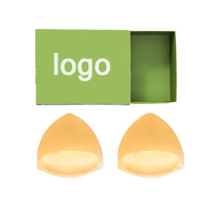 2024 nouveau soutien-gorge chaud Inserts réutilisable Silicone <span class=keywords><strong>colle</strong></span> Triangle auto-adhésif coussinets d'allaitement femmes soutien-gorge accessoires intimes boîte de couleur - Product Image 2