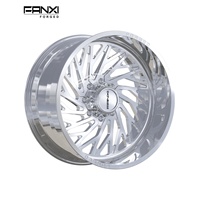 Jantes forgées FANXI finition polie 8x6.5 8x170 8x180 6x5.5 5x5.5 22x12 24x14 26x12 26x16 pour Ford F250 Dodge Ram1500 2500