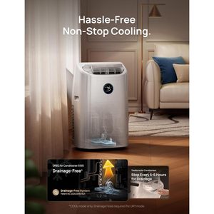 Climatiseur portable Dreo 12000 Btu, unité de refroidissement intelligente, 45 décibels, silencieux, 235 pieds cubes, pour chambre à coucher, blanc - Product Image 5
