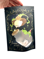 Sachet refermable personnalisé imprimé avec fermeture éclair, anti-odeur, à fond plat, pour l'emballage d'assaisonnements, d'aliments, de thé et de poudres