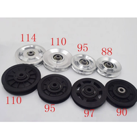 50mm 60mm 70mm 88mm 92mm 97mm 120mm 160mm 110mm 100mm Fitness Sport Gym Drahtseil-Rollen Nylon-Räder Kunststoff-Gym-Seilrolle