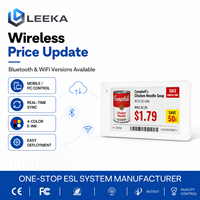 LEEKA Esl - Etiquetas de Precio Electrónicas Ecológicas con Certificado CE para Irak, Etiquetas de Precio Digitales de 2,66 Pulgadas para Comercio Minorista y Supermercados