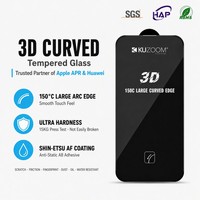Protection d'écran tactile sensible 9H en verre trempé 3D à couverture intégrale anti-poussière pour iPhone 16 17 18 Pro 18 Pro Max