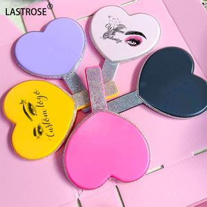 Wholesale Private logo <b>square</b> Rhinestone Handheld Small Metal Cosmetic <b>Mirror</b> Private Label Single Side Makeup Hand <b>Mirror</b> - Product Image 6