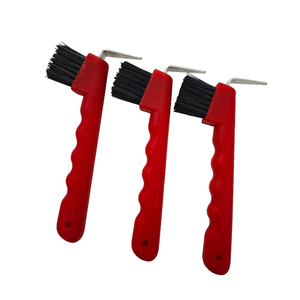 Horshi - Cure-ongles ergonomique pour chevaux - Cure-ongles durable avec brosse pour les <span class=keywords><strong>sabots</strong></span> des chevaux et des chèvres - Grattoir à <span class=keywords><strong>sabots</strong></span> avec brosse - Product Image 1