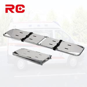 Suministro de fábrica, aleación de aluminio de alta resistencia, plegable, cuchara plegable, transferencia de emergencia, dos camillas plegadas - Product Image 2