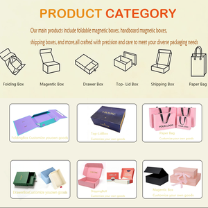 صندوق ورقي قابل لإعادة التدوير لتغليف الملابس والأحذية مع شعار مخصص، صندوق هدايا كرتوني صلب قابل للطي مع إغلاق مغناطيسي - Product Image 5