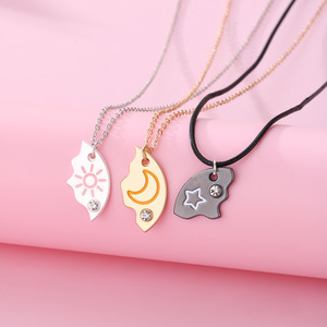 Go Party 3Pcs Sun Moon Star Pendant <strong>Necklace</strong> <strong>for</strong> Girls Best Friend Friendship BFF <strong>Necklaces</strong> <strong>Sister</strong> Mom Puzzle <strong>Necklaces</strong> Set - Product Image 3