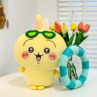 Bouée gonflable en gros, peluche Chiikawa, poupée Hachiware Usagi, jouet en peluche, coussin rouge populaire, cadeau d'anniversaire