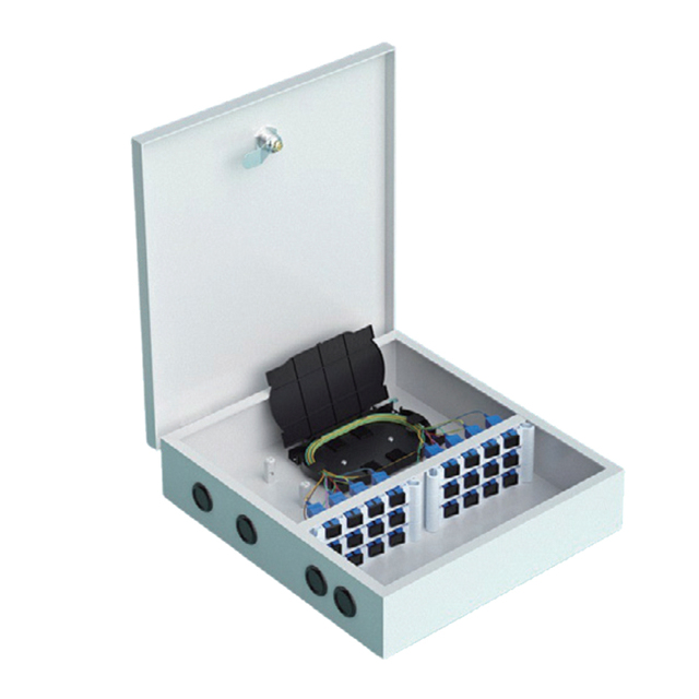 MT-1206 FTTH optical Indoor termination metal Wall mount type metal fiber terminal box cabinet odf distribution box