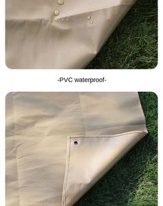 Tapis de tente épais en Oxford imperméable, portable et durable, pour 4 saisons - Tapis résistant à l'usure et à l'humidité pour le camping, la plage et les pique-niques - Product Image 3