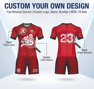 Maillots et T-shirts de football américain personnalisés OEM respirants par sublimation - Vêtements d'équipe 100% polyester unisexe, shorts taille XL - Product Image 3