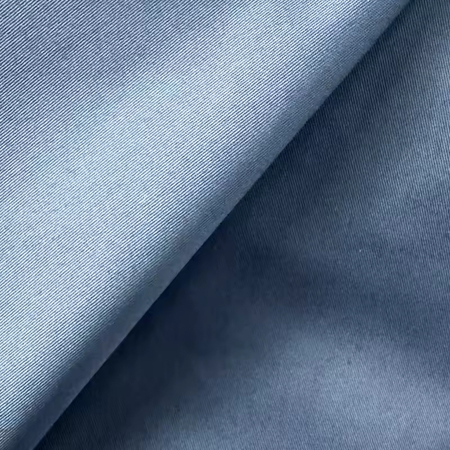 100% Cotton Woven Twill Workwear Fabric Durable for Girls Uniforms and Safety Clothing Eco-Friendly Breathable Solids Dyed
