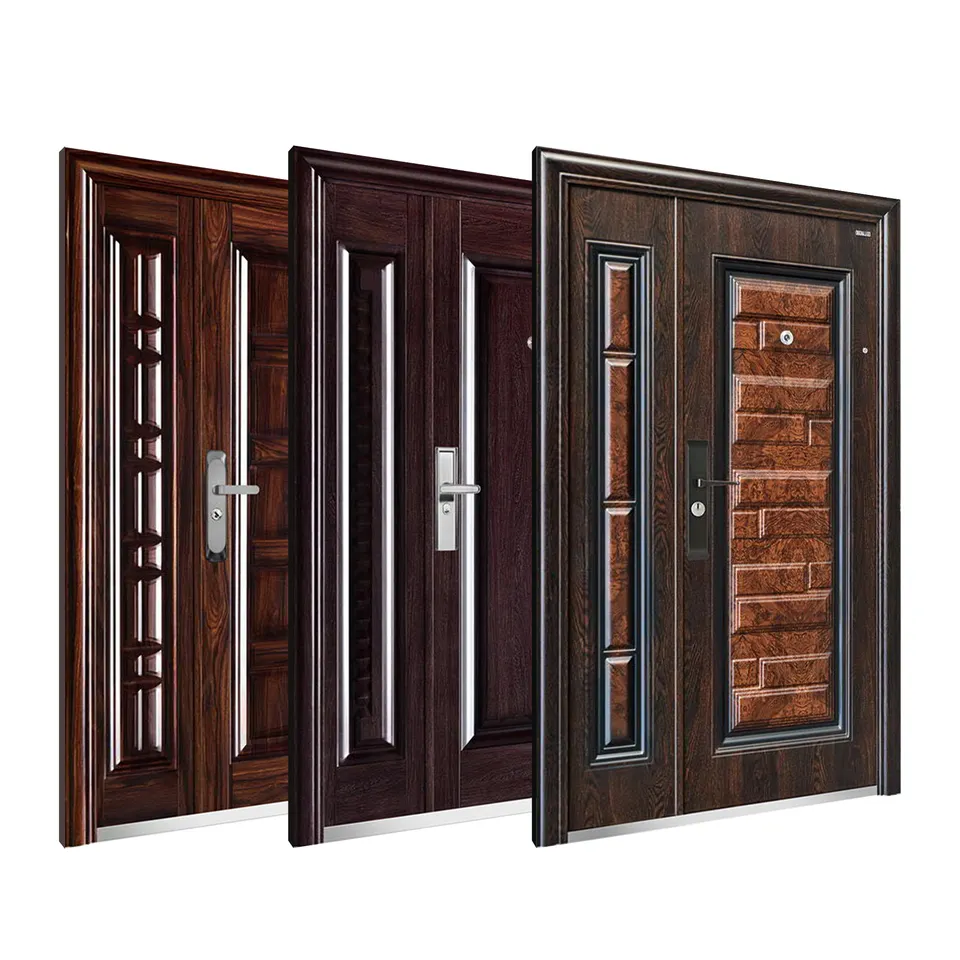 Стальная Передняя Охранная Дверь главный вход стальная дверь Puertas Interiores Para Casas железные двери из нержавеющей стали