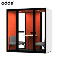 Cabine Acoustique en Bois Insonorisée pour Bureau, Grande Cabine Silencieuse pour l'Isolation Sonore et l'Intimité