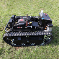 Mini-tracteur robot agricole haute performance CE EPA personnalisé à braquage zéro, mini-tondeuse télécommandée intelligente à essence