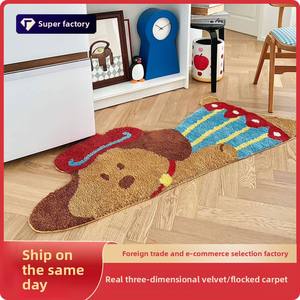 <span class=keywords><strong>Tapis</strong></span> personnalisé en mousse tuftée de polyester de 10mm d'épaisseur style moderne pour les petites commandes de la maison-chambre à coucher salon salle de bain <span class=keywords><strong>tapis</strong></span> floqué - Product Image 5