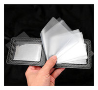 Étui porte-cartes universel pour automobile, porte-cartes, pour permis de conduire, texture de la peau en fibre de carbone