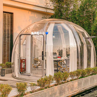 Dôme géodésique en polycarbonate transparent pour toit ouvrant, résistant aux chocs, tente en dôme, igloo en polycarbonate, OEM/ODM