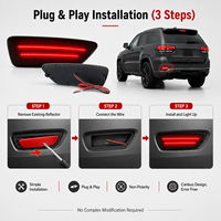 Luces Reflectoras LED para Parachoques Trasero para Jeep Grand Cherokee, Compass, Patriot y Dodge Journey 2011-2020, Paquete de 2