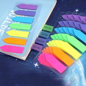 1 paquet de 140 feuilles de notes autocollantes transparentes en PET, marque-pages, bloc-notes, index, papeterie - Product Image 5