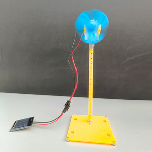 Mini ventilador solar, modelo de juguete científico, Kit educativo para niños, experimento de bricolaje de plástico, forma geométrica, Control Manual, 4-6 años - Product Image 3