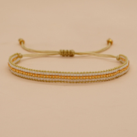 Gelang Manik Tenun Warna-warni Bohemian Go2boho untuk Wanita, Gelang Persahabatan Buatan Tangan, Gelang Fashion Musim Panas untuk Wanita