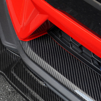 Shasha 2024+ pour Ford Mustang, garniture inférieure de pare-chocs avant en fibre de carbone, accessoire intérieur de voiture réel, accessoires extérieurs