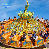 Enfants jouent au jeu parc d'attractions Kids Phoenix Turntable Rides pour le carnaval