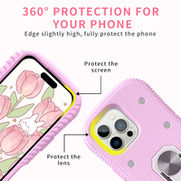 HGD EVA nouveau design étuis de téléphone portable pour iPhone 16 Pro anneau de ceinture accessoires de téléphone portable porte-anneau béquille housse de téléphone