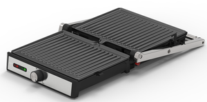 Couvercle en acier inoxydable 4 tranches Contact Press <span class=keywords><strong>Panin</strong></span> Maker Grill électrique Machine à griller - Product Image 3