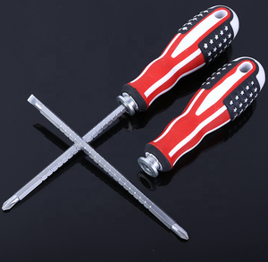 <strong>PP</strong>+<strong>TPR</strong> <strong>Handle</strong> Double Sided <strong>Screwdriver</strong> Black Top American Flag Pattern Magnetic <strong>Screwdriver</strong> - Product Image 2