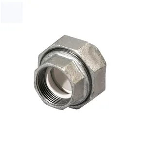 High quality black and Hot dipped galvanized malleable cast iron pipe fittings 330/340 union