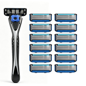 LIBANG Sechsklingen-Dynamischer Kugelförmiger Manueller Doppelklingen-<span class=keywords><strong>Rasierer</strong></span> aus Importiertem Edelstahl für Männer Gesichts- und Nackenrasur - Product Image 1