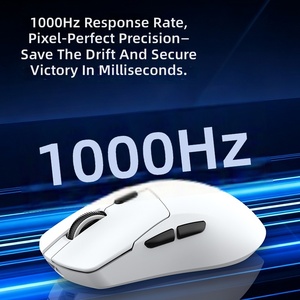 <span class=keywords><strong>Souris</strong></span> de jeu OEM 68g 6D légère, rechargeable, trois modes, sans fil 2.4GHz, filaire, DPI 10000, ergonomique, avec base de charge - Product Image 3