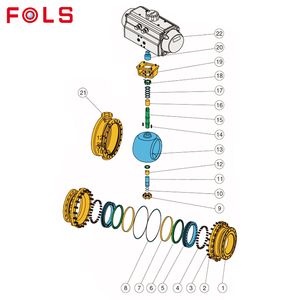 Válvula de Bola Neumática de Tipo Fijo Estándar DN15 DN20 DN25 DN32 - Product Image 4
