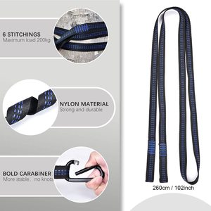 Nouvel arrivage de tente <span class=keywords><strong>hamac</strong></span> de camping en plein air portable avec bâche de pluie et <span class=keywords><strong>moustiquaire</strong></span> simple ou double sangles d'arbre durables - Product Image 3