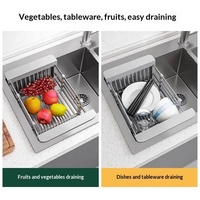 Égouttoir de cuisine mural rétractable et pliable en acier inoxydable 304, design moderne et personnalisé, pour éviers et vaisselle