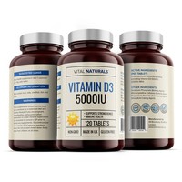 Produits de soins de santé imperméables personnalisés bouteille de médicament emballage autocollant étiquette étiquettes de supplément vitaminique