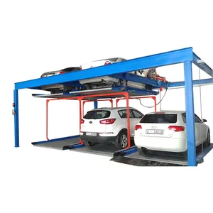 Mechanische Puzzel 2 Level Auto Parking Systeem Prijs Vier Post Parkeerlift Vier Auto Parkeerlift 4 Post Lift