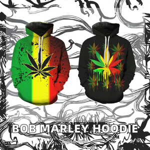 2025 <strong>Bob</strong> <strong>Marley</strong> 3D Printed Jersey <strong>Hoodie</strong> for Men Custom OEM ODM All-Print Weeds Leaf Design - Product Image 2