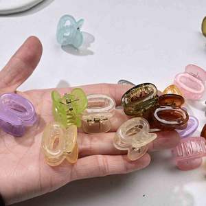 กิ๊บติดผมพลาสติกสไตล์เกาหลีสำหรับผู้หญิง สำหรับ<span class=keywords><strong>ผม</strong></span><span class=keywords><strong>สั้น</strong></span> แบบโปร่งใส สีลูกกวาด น่ารัก สดใส หวาน  แบบหนีบ - Product Image 3