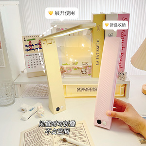 Veilleuse de bureau moderne rechargeable LED pliable en ABS Lampe de table sans fil à affichage numérique pour chambre d'enfant de 3 ans et plus - Product Image 5