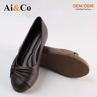 Chaussures décontractées tendance pour femmes, dessus en PU souple, nœud décoratif, mules compensées à enfiler, semelle extérieure antidérapante en TPR, pour le bureau, la marche quotidienne, absorption des chocs