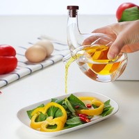 Bouteilles à condiments en verre double couche résistantes à la chaleur, créatives, pour la cuisine, sauces soja, vinaigre, et sauces variées - Vente en gros
